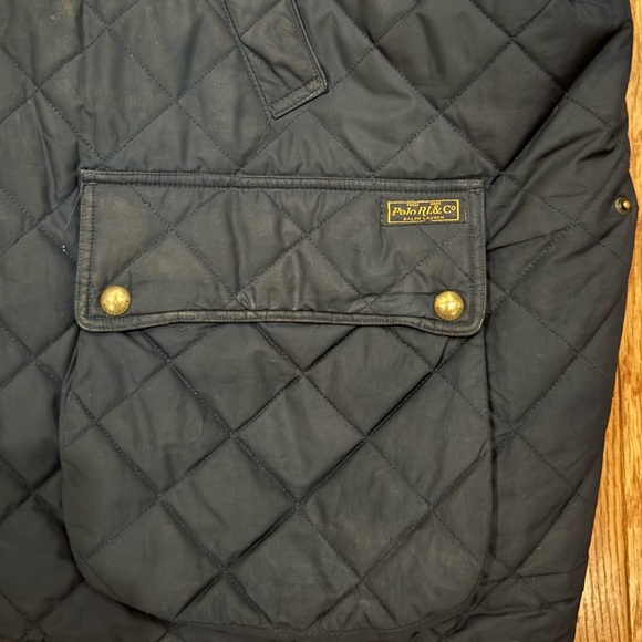 Ralph Lauren 5XB Navy Quilted Hunting Shell Performance Vest Big and Tall - Picture 3 of 4